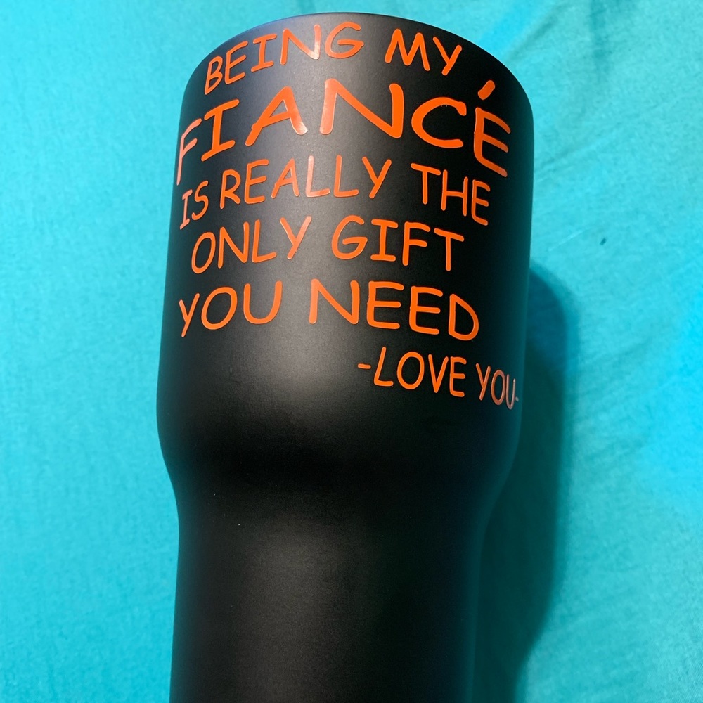 20oz tumbler with saying
